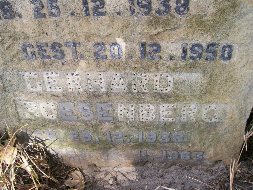 BOESENBERG Gerhard 1938-1936