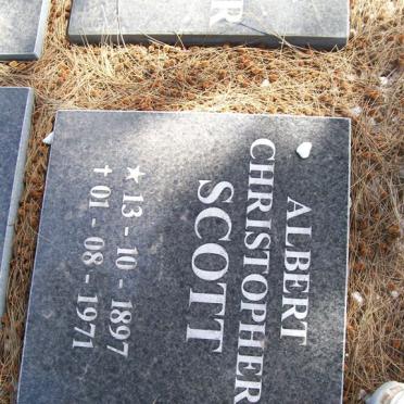 SCOTT Albert Christopher 1897-1971