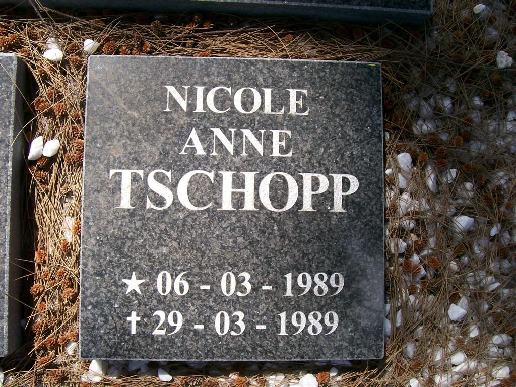 TSCHOPP Nicole Anne 1989-1989