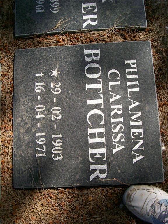BOTTCHER Philamena Clarissa 1903-1971