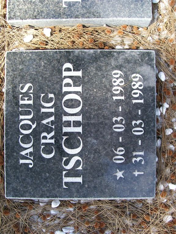 TSCHOPP Jacques Craig 1989-1989