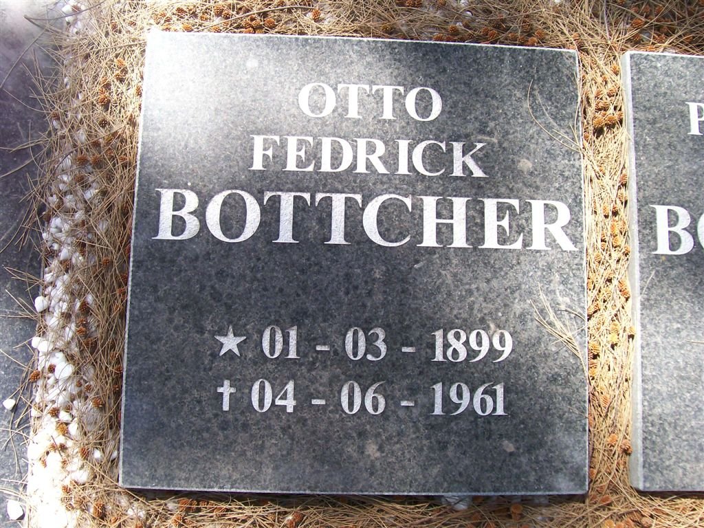 BOTTCHER Otto Fredrick 1899-1961