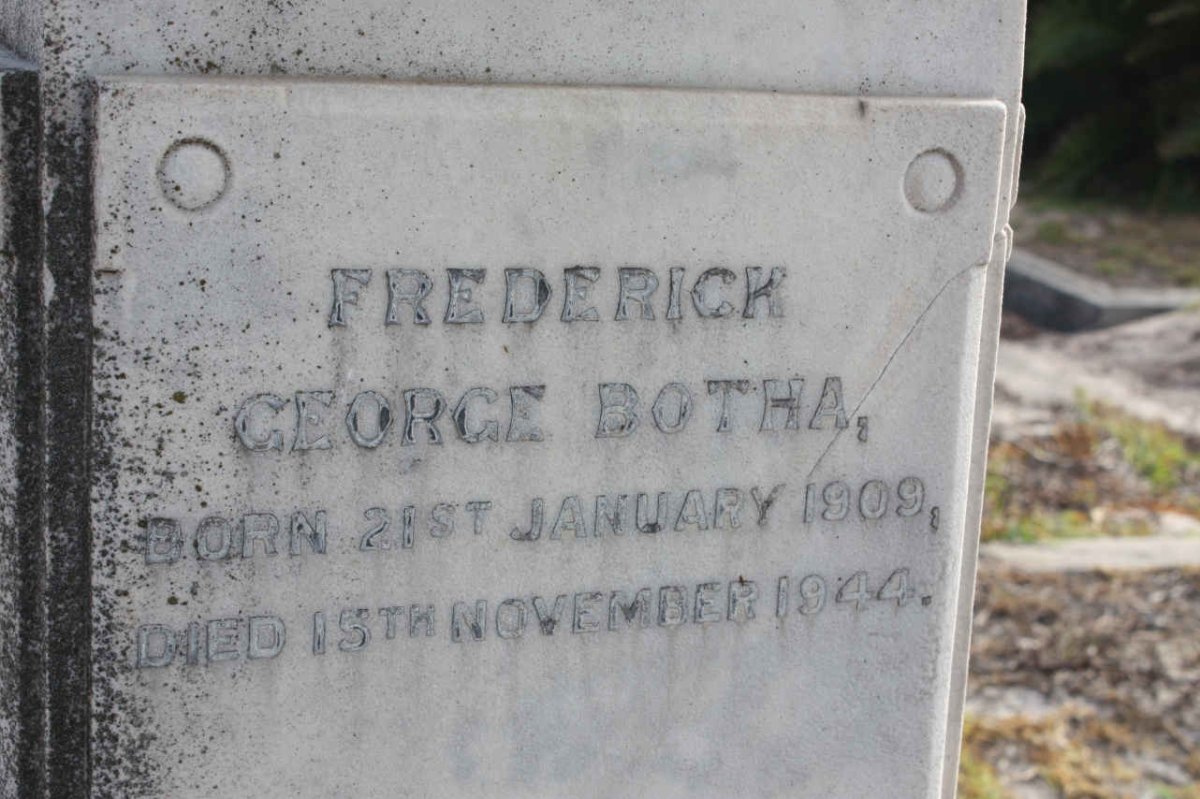 BOTHA Frederick George 1909-1944