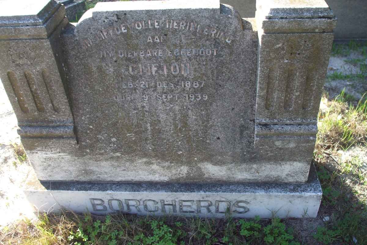 BORCHERDS Clifton 1887-1939