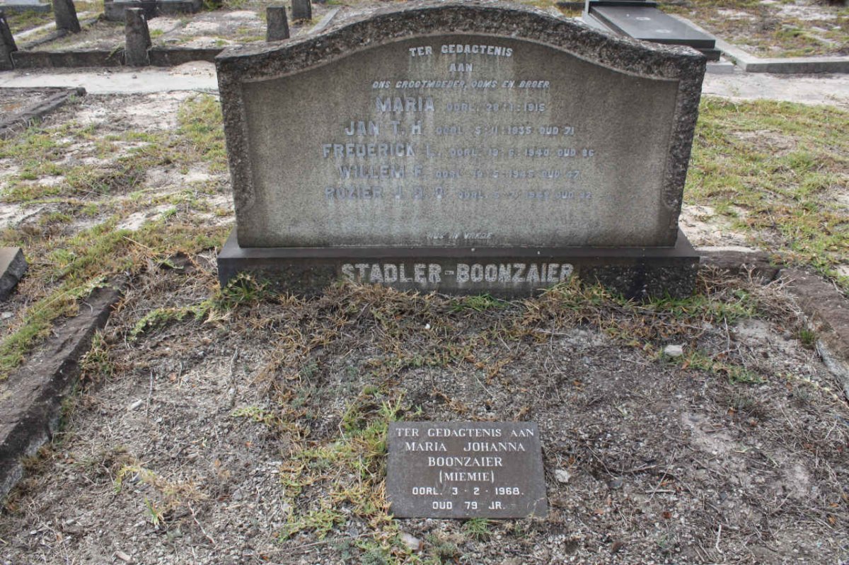 BOONZAIER, Stadler