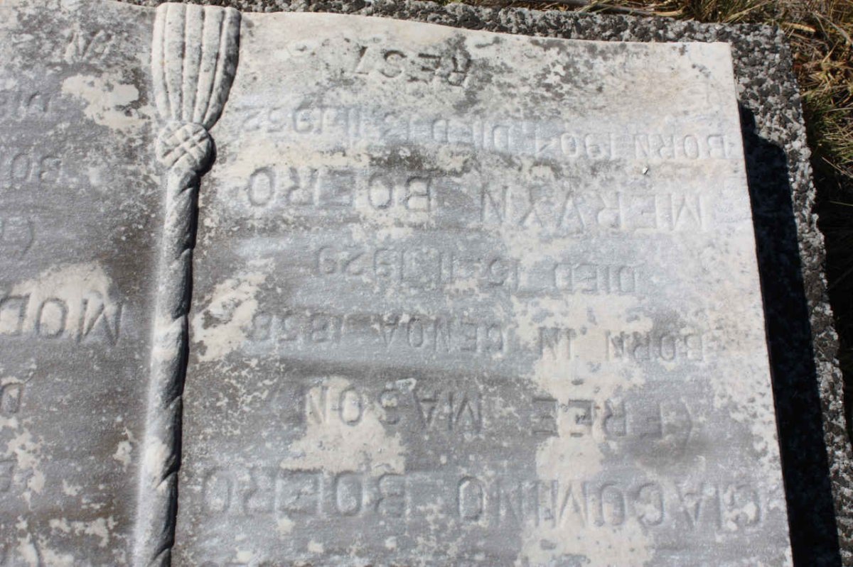BOERO Giagomino 1858-1929 :: BOERO Mervyn 1904-1952