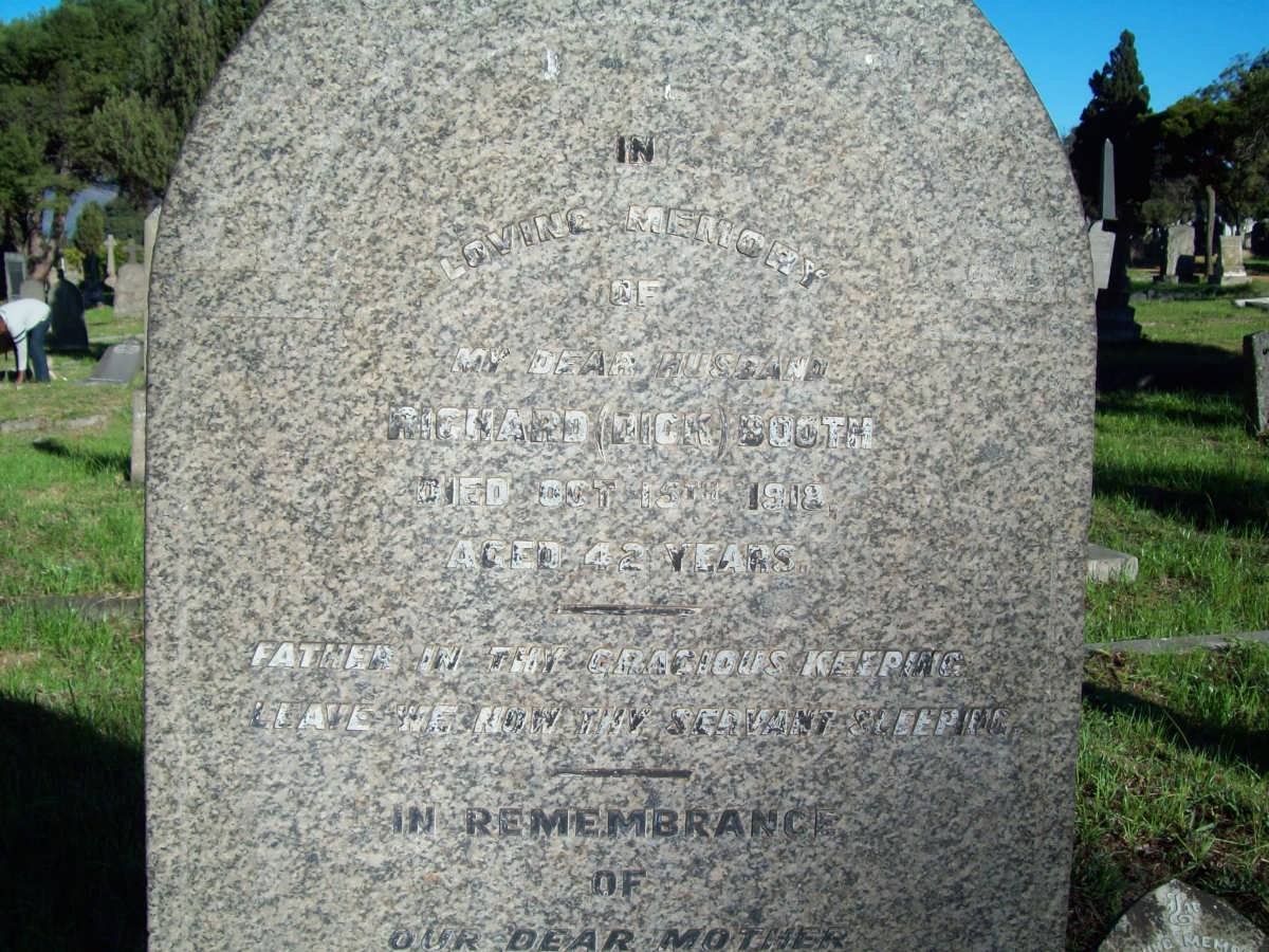 BOOTH Richard -1918