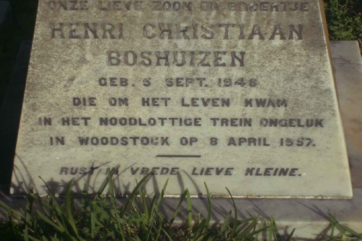BOSHUIZEN Henri Christiaan 1948-1957