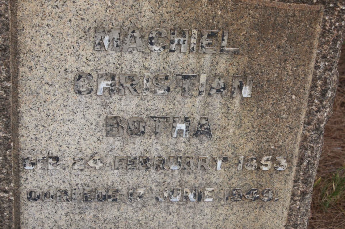 BOTHA Machiel Christiaan 1853-1949
