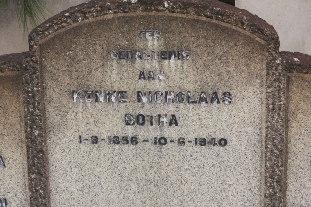 BOTHA Kenne Nicolaas 1856-1940
