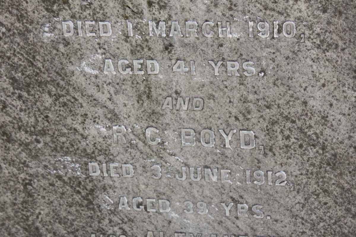 BOYD R.G. -1912 