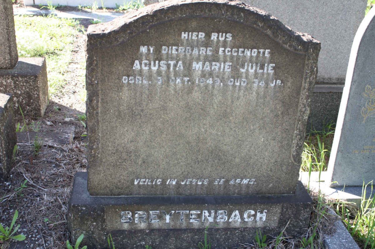BREYTENBACH Agusta Marie Julie -1949