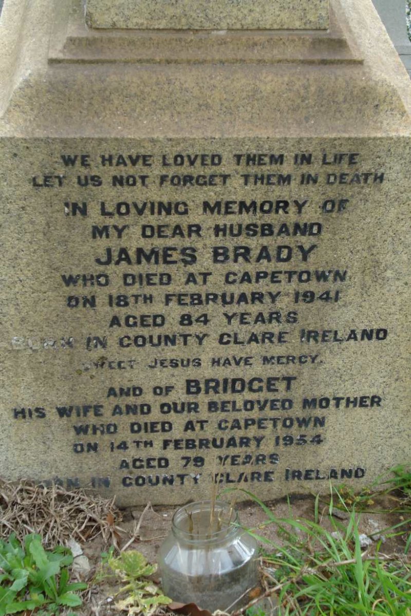 BRADY James -1941 &amp; Bridget -1954