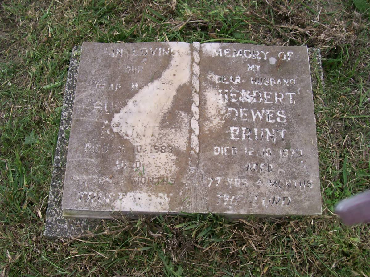 BRUNT ? -1983 :: BRUNT Herbert Dewes -19?