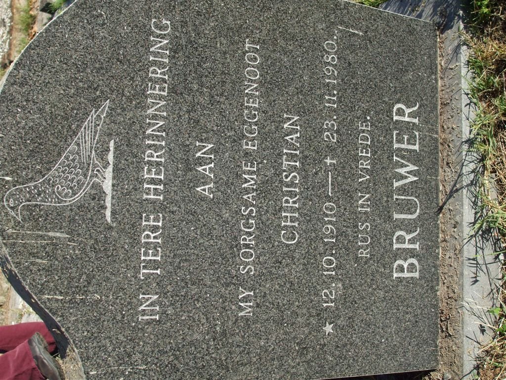 BRUWER Christian 1910-1980