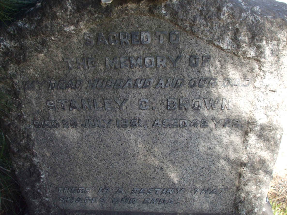 BROWN Stanley C. -1951