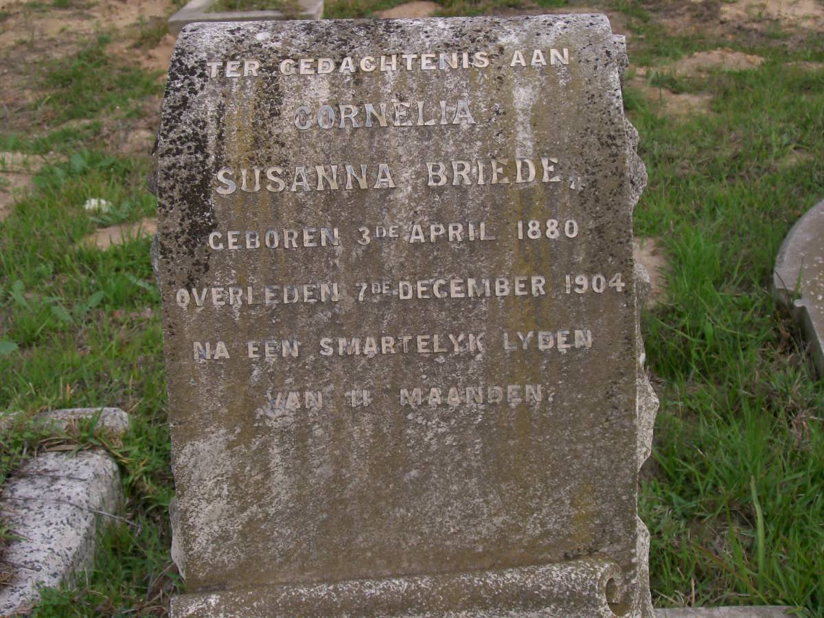BRIEDE Cornelia Susanna 1880-1904