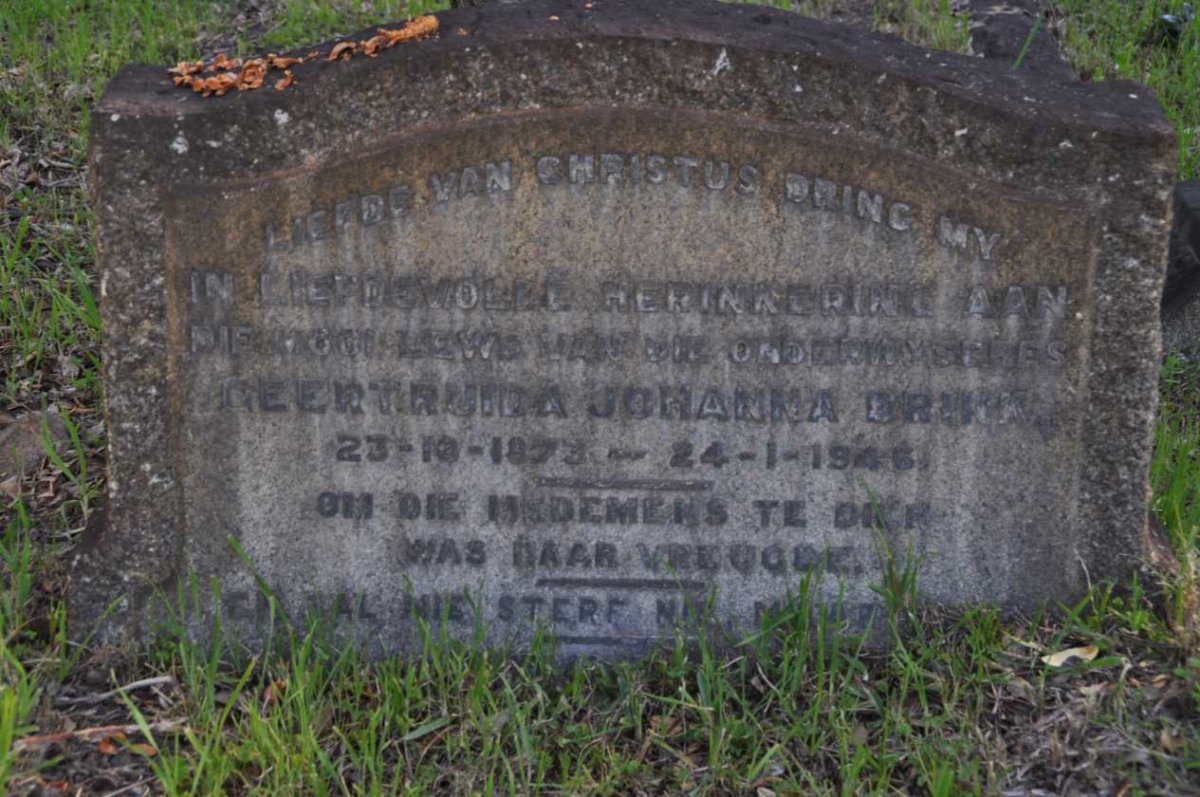 BRINK Geertruida Johanna 1873-1946