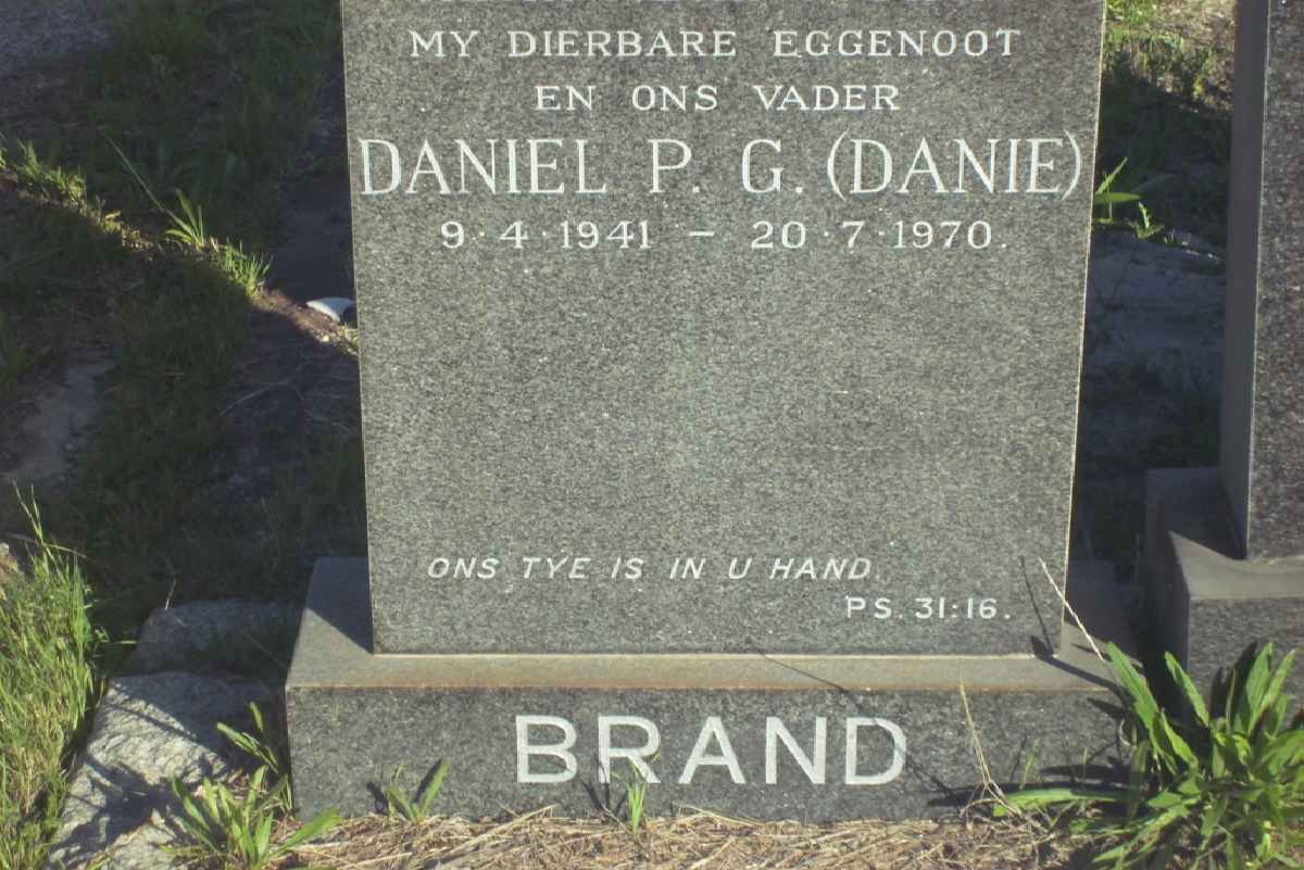 BRAND Daniel P.G. 1941-1970