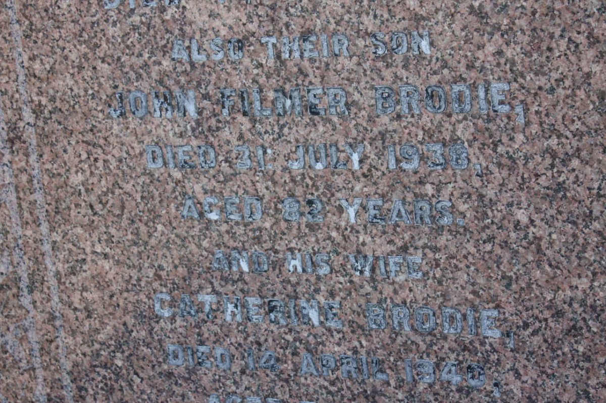 BRODIE John Filmer -1938 &amp; Catherine -1940