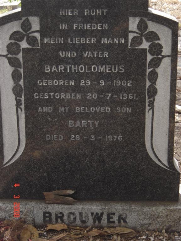 BROUWER Bartholomeus 1920-1961 :: BROUWER Barty -1976