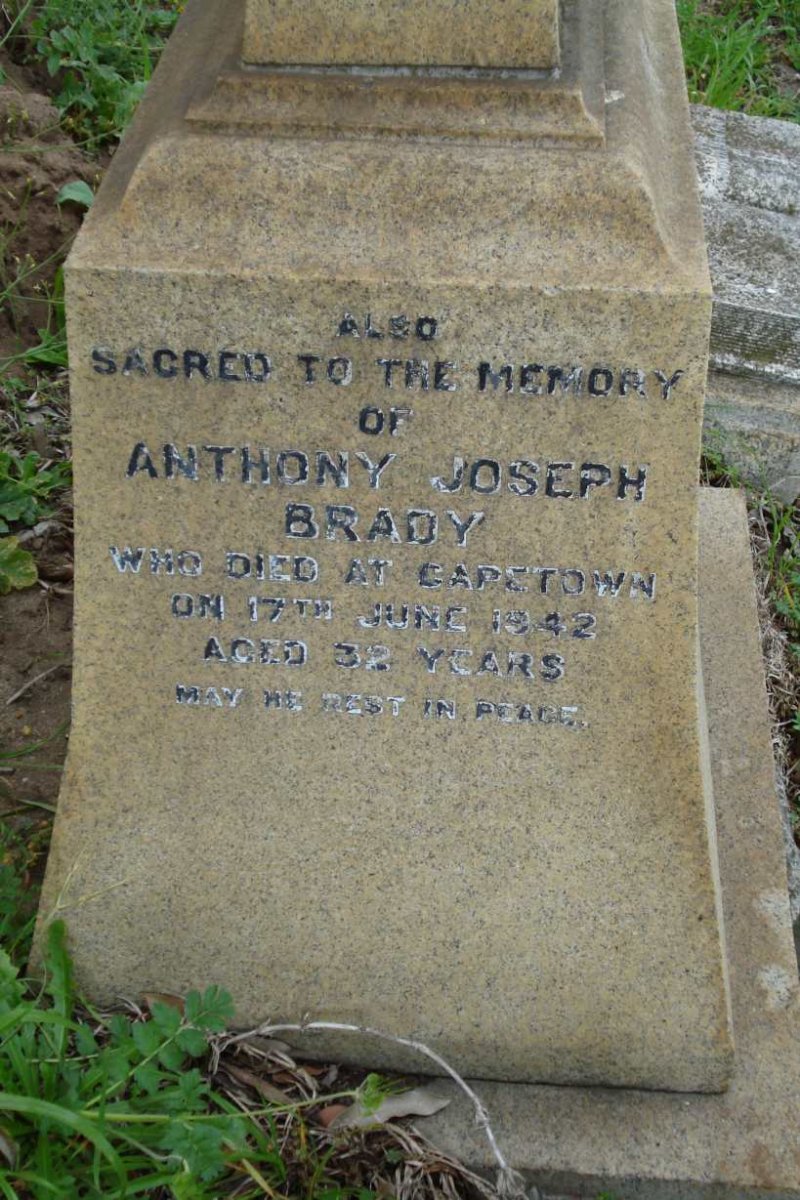 BRADY Anthony Joseph -1942