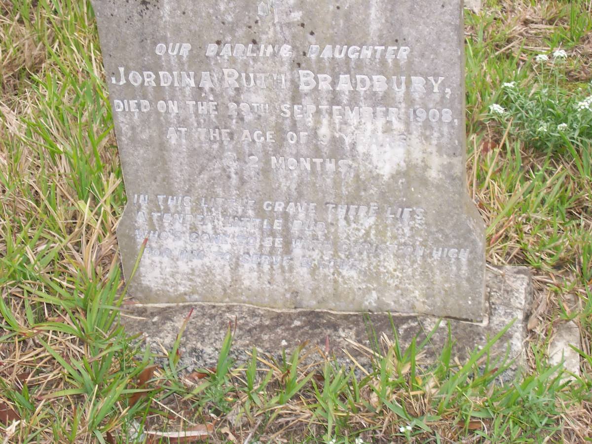 BRADBURY Jordina Ruth -1908