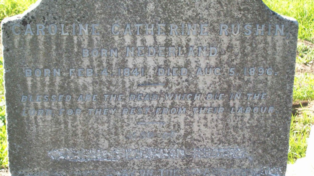 RUSHIN Caroline Catherine 1841-1896