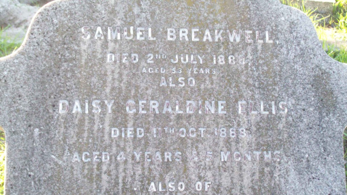 BREAKWELL Samuel -1888 :: ELLIS Daisy Garaldine  -1888