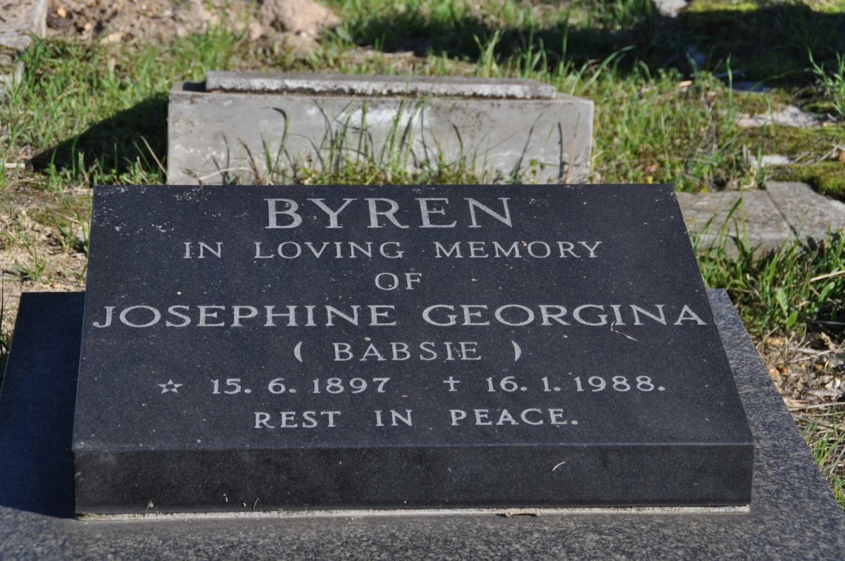 BYREN Josephine Georgina 1897-1988