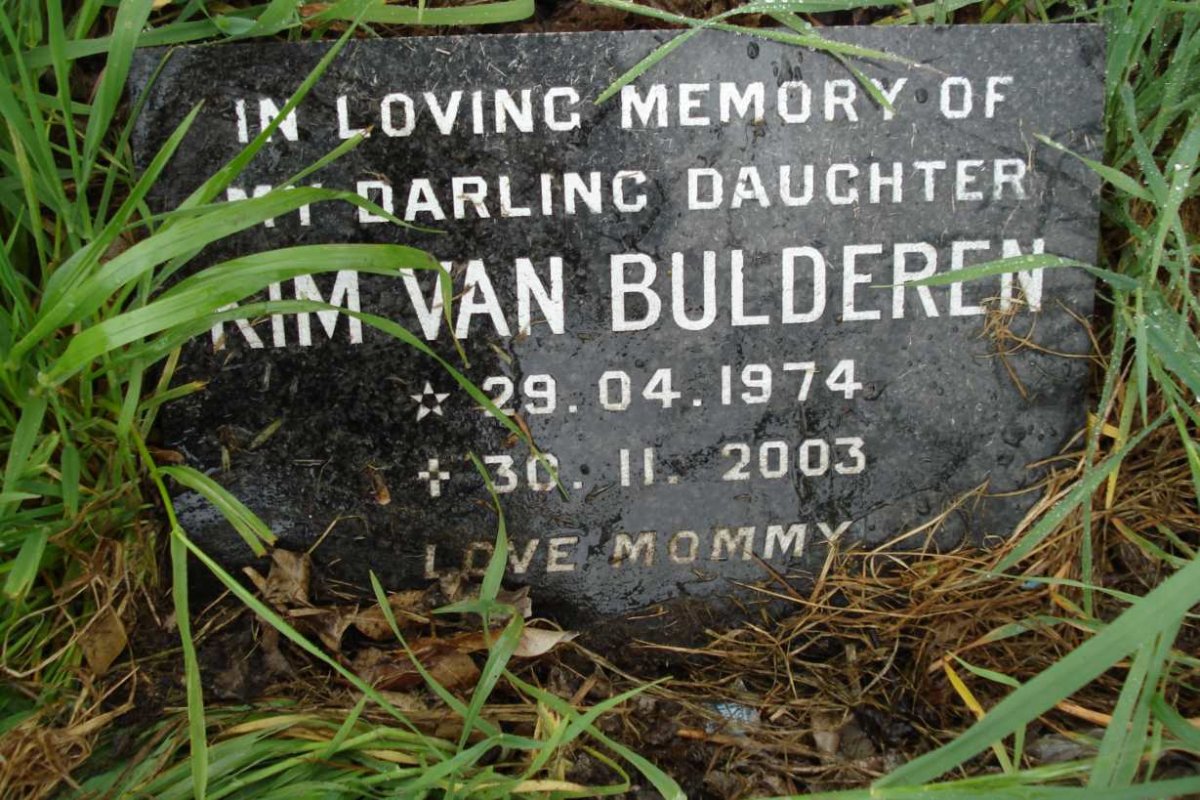 BULDEREN Kim, van 1974-2003