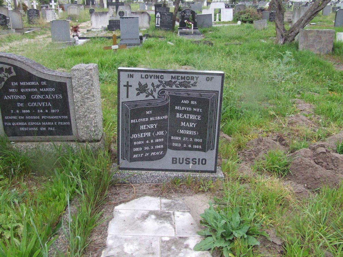 BUSSIO Henry Joseph 1899-1968 &amp; Beatrice Mary MORRIS 1905-1985