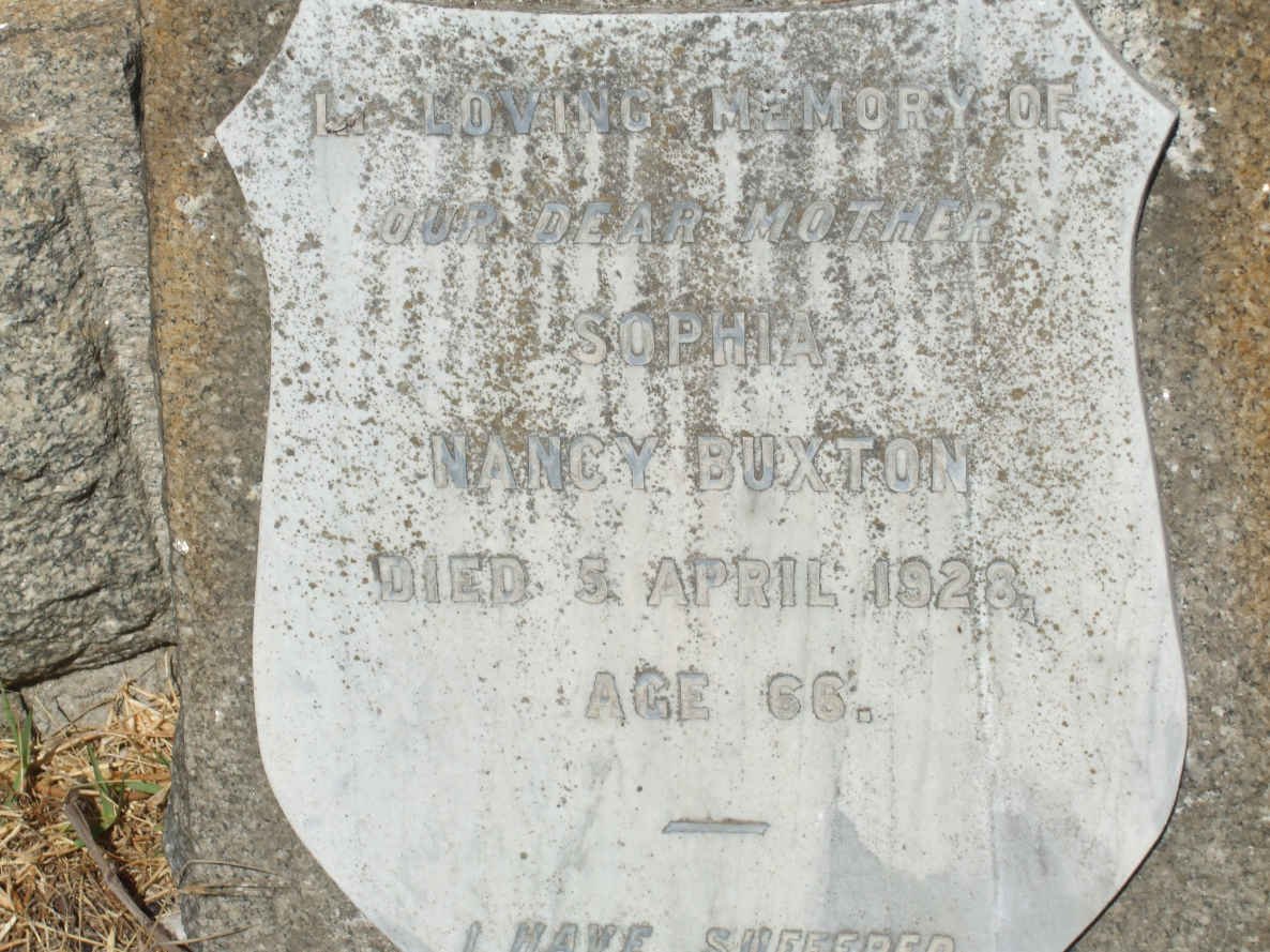 BUXTON Sophia Nancy -1928