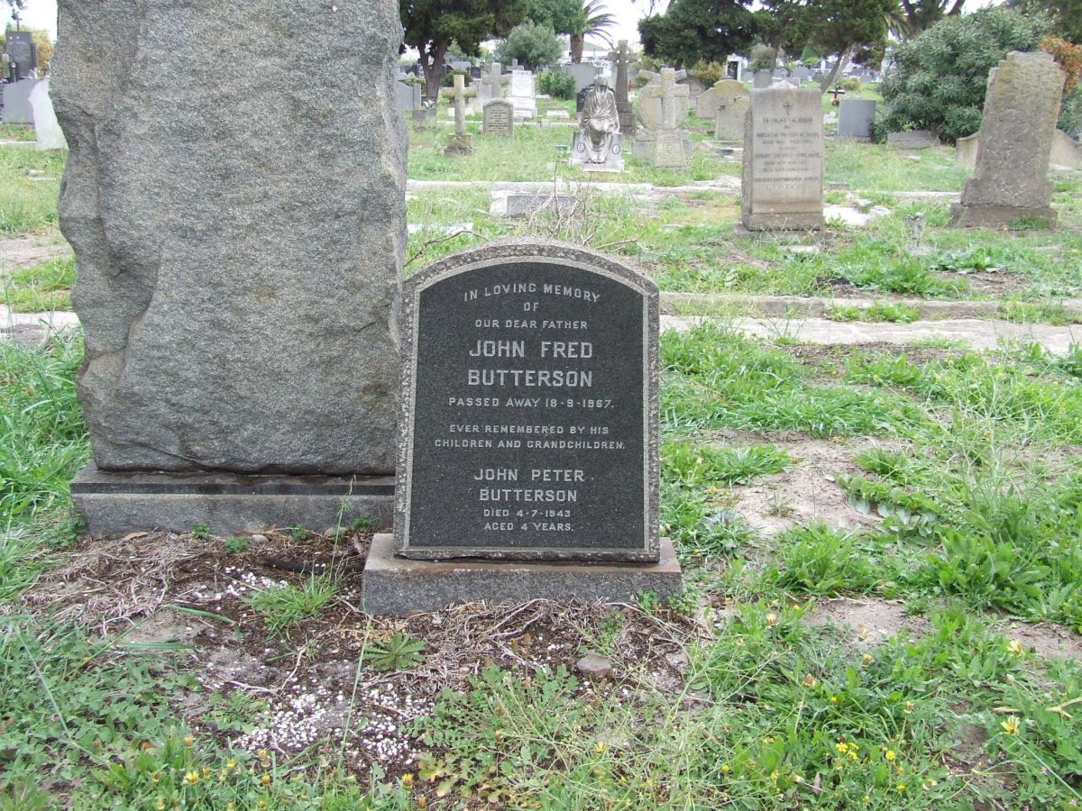 BUTTERSON John Fred -1967 :: BUTTERSON John Peter -1943