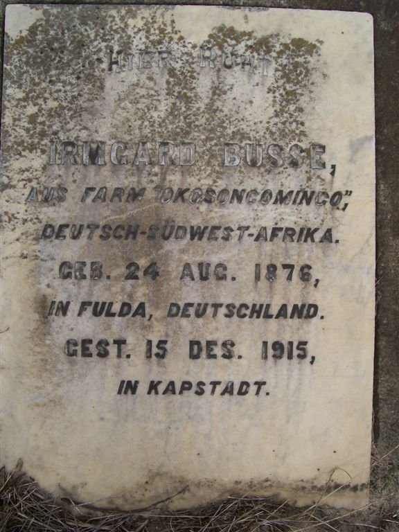 BUSSE Irmgard 1876-1915