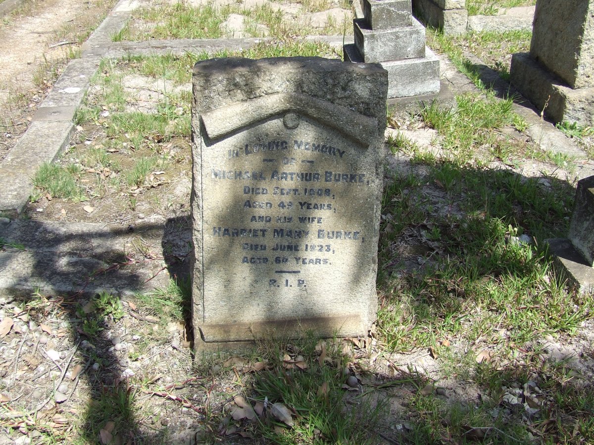 BURKE Michael Arthur -1908 &amp; Harriet Mary -1923