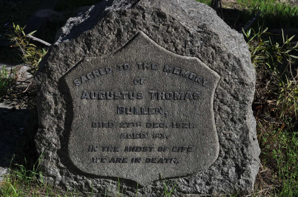 BULLEN Augustus Thomas -1921