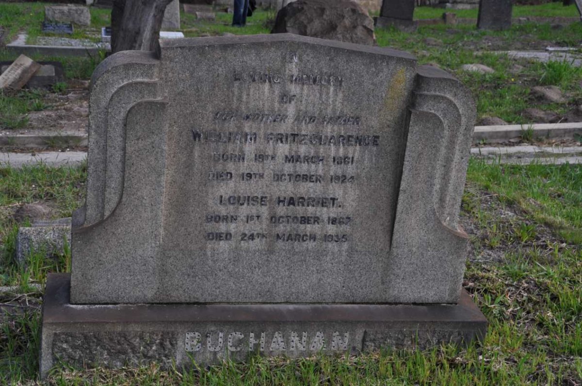 BUCHANAN William Fritzclarence 1861-1924 &amp; Louise Harriet 1867-1935