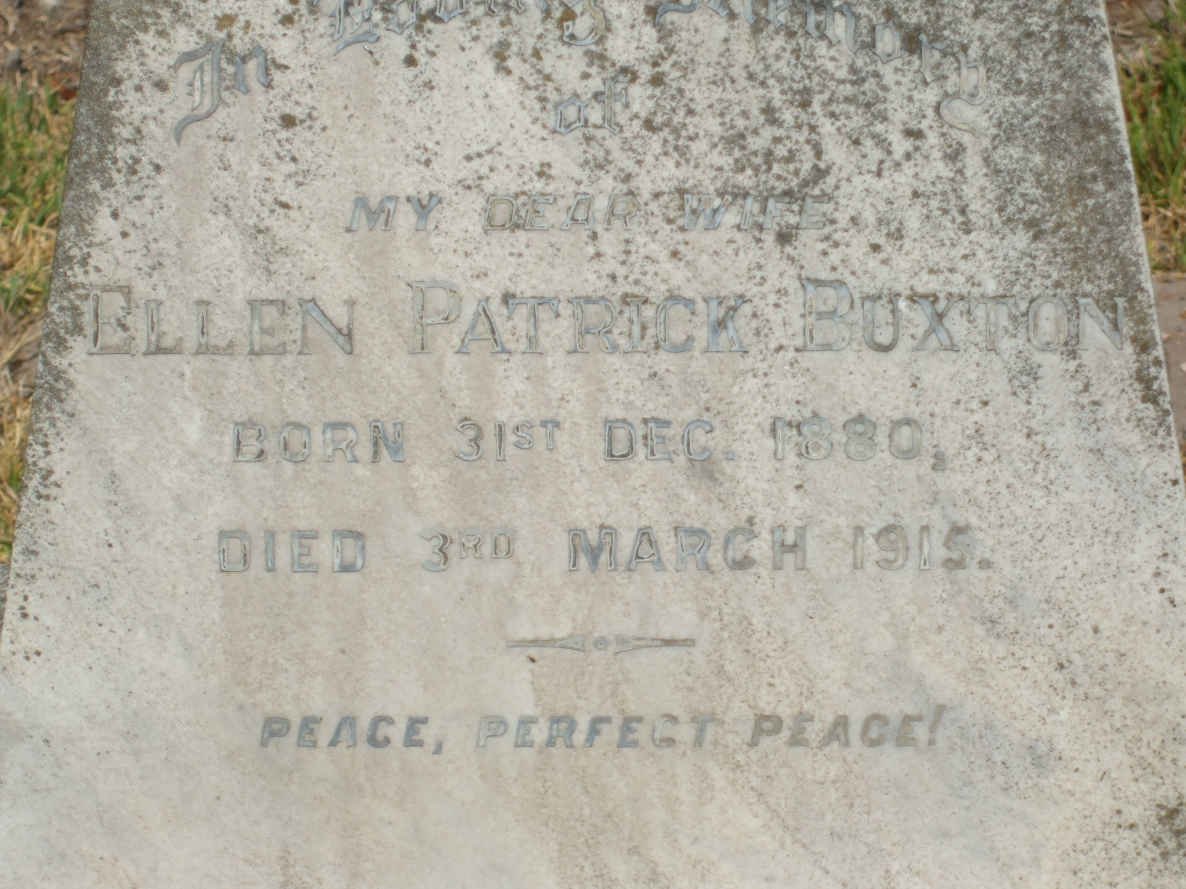 BUXTON Ellen Patrick 1880-1915