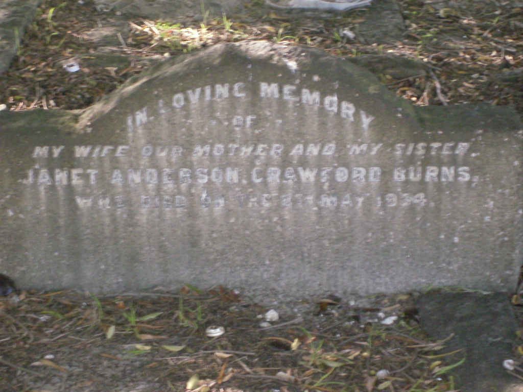 BURNS Janet Anderson Crawford  -1934
