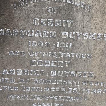 BUYSKES Egbert Andries -1922 :: BUYSKES Gerrit Marquard 1869-1911