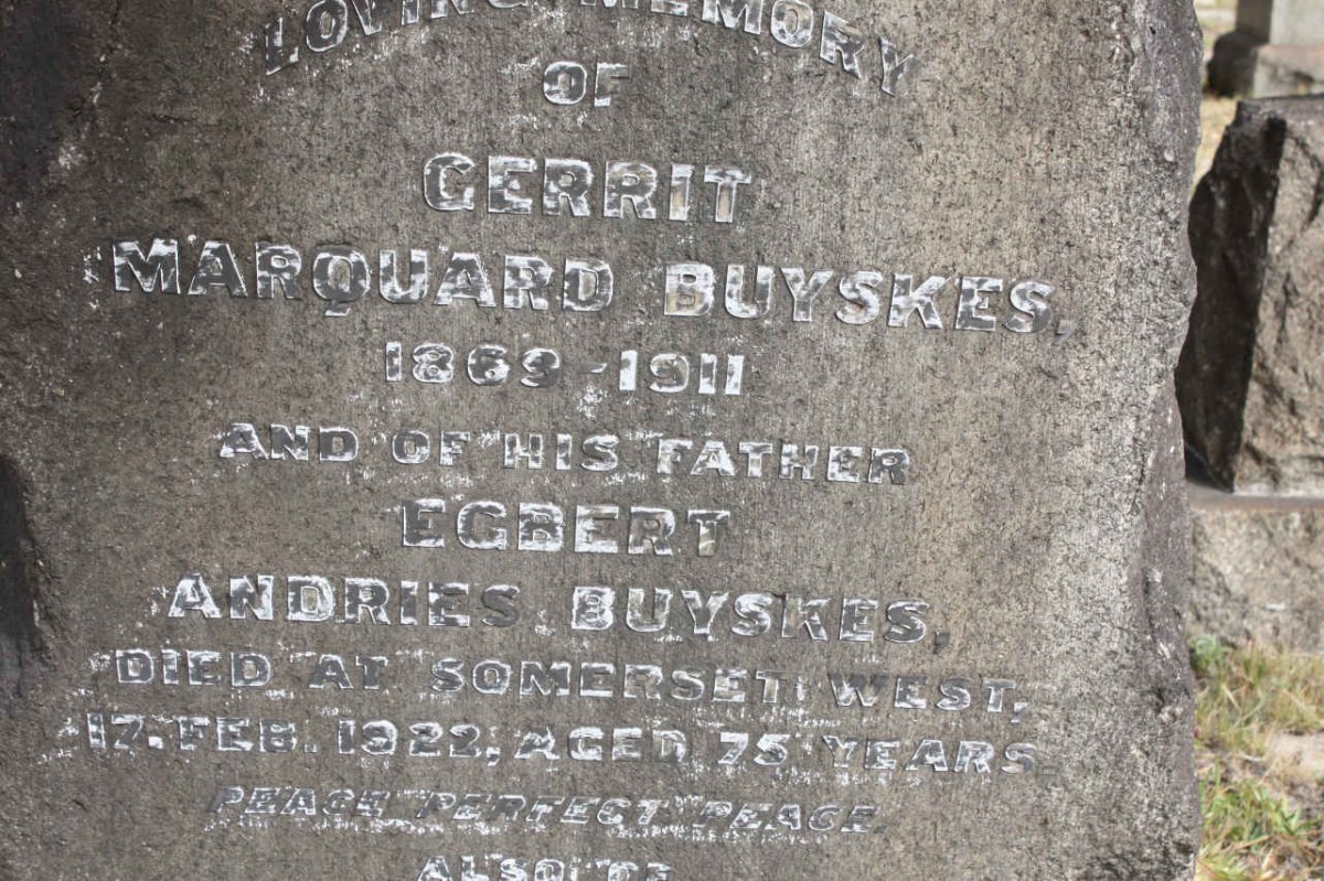 BUYSKES Egbert Andries -1922 :: BUYSKES Gerrit Marquard 1869-1911