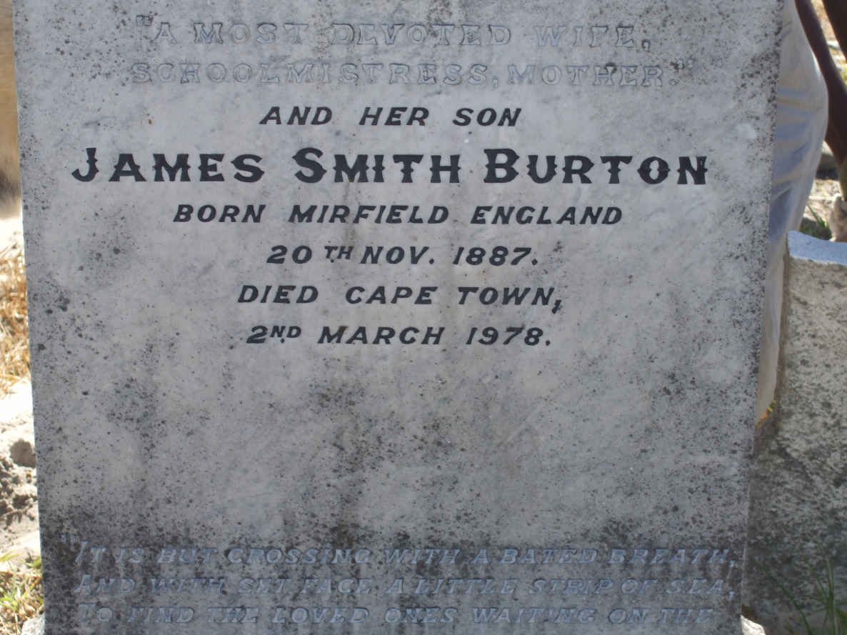 BURTON James Smith 1887-1978