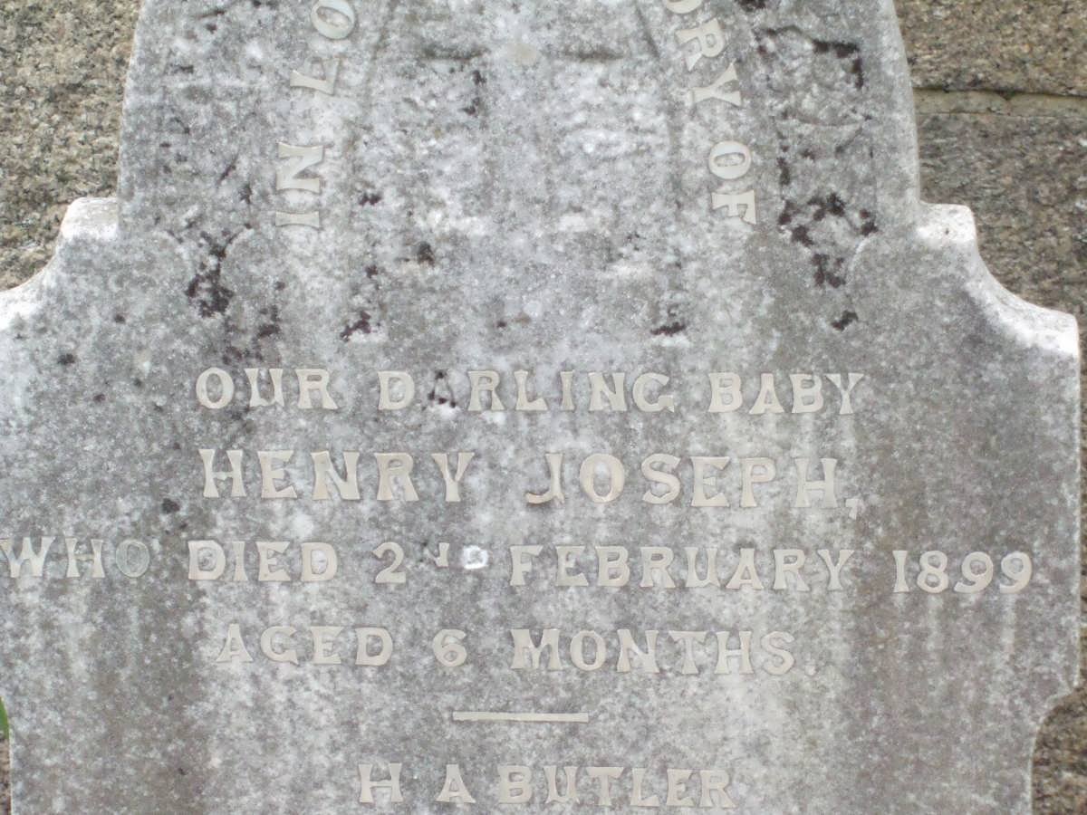 BUTLER Henry Joseph -1899