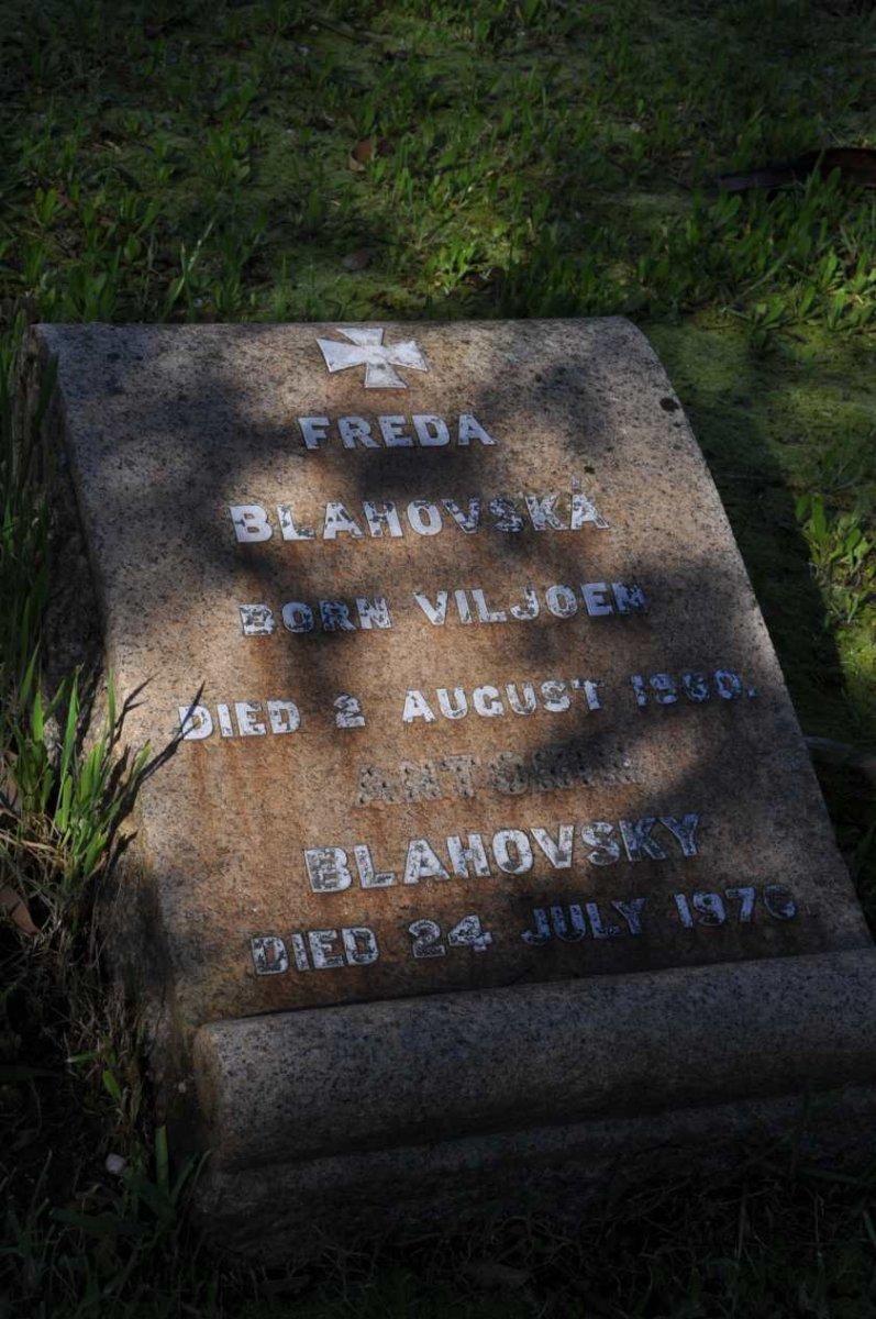 BLAHOVSKY Antonin -1976 &amp; Freda VILJOEN -1960