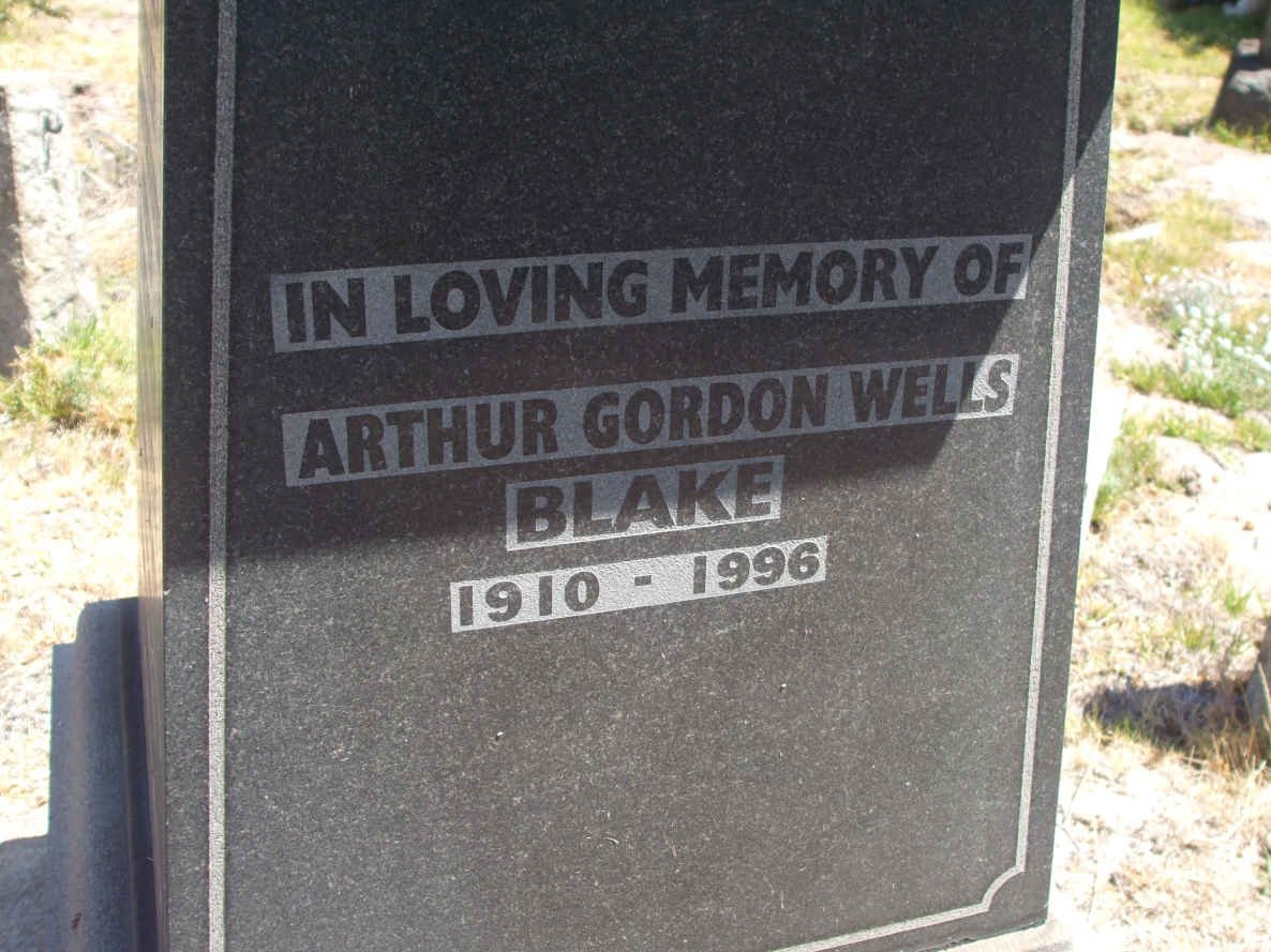 BLAKE Arthur Gordon Wells 1910-1996