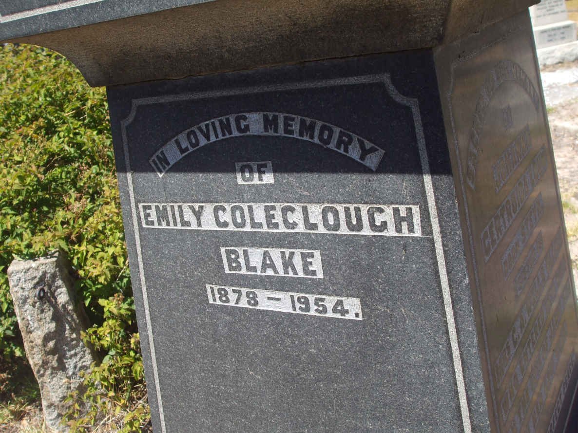 BLAKE Emily Coleclough 1878-1954