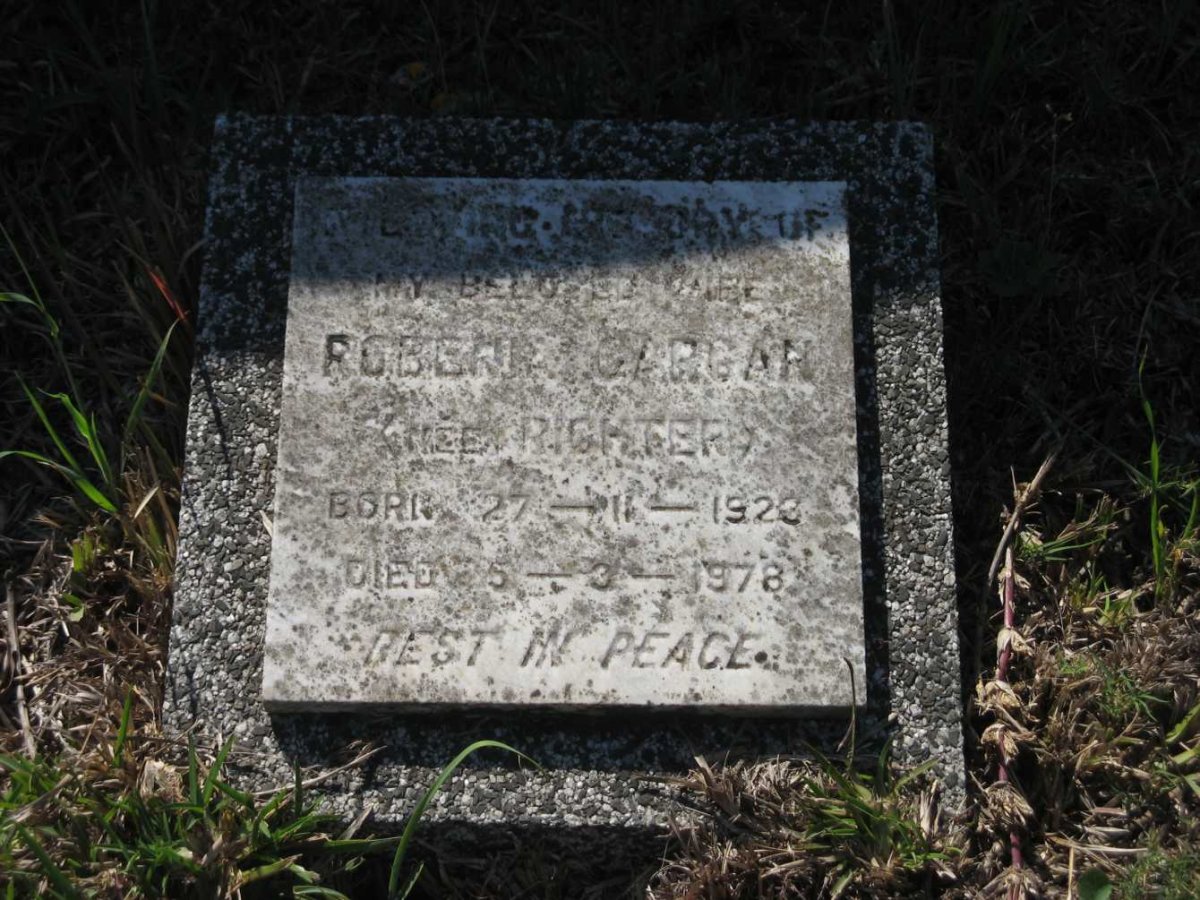 CARGAN Robenia nee RICHTER 1923-1978