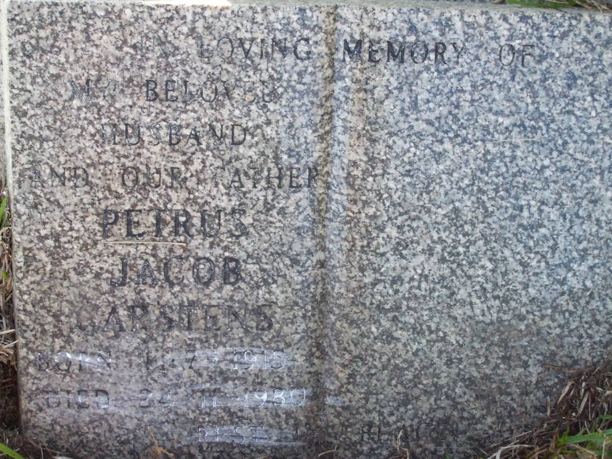 CARSTENS Petrus Jacob 1915-1980