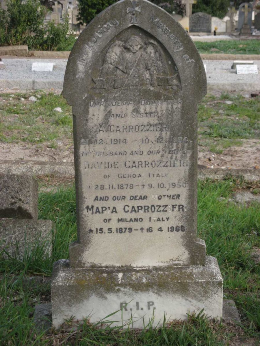 CARROZZIERI Davide 1878-1950 &amp; Maria 1879-1966 :: CARROZZIERI A. 1914-1934